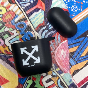 Airpods 1 Airpods 2 Black White Nike Print Airpods Case NEW